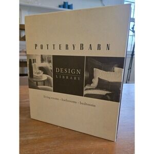 Pottery Barn Design Library 3 Book Set Living Rooms Bathrooms Bedrooms Hardcover